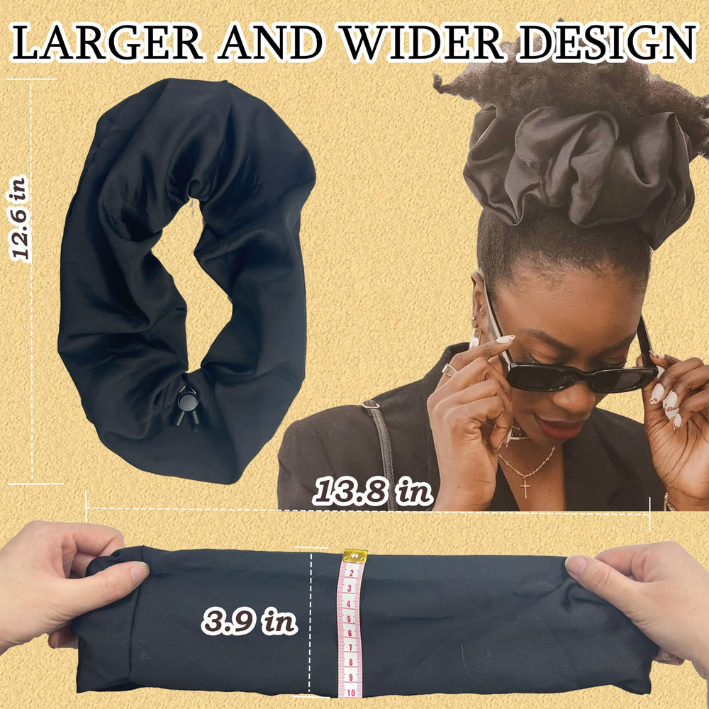 BINCUBE scrunchie satin extra-large, ajustement généreux
