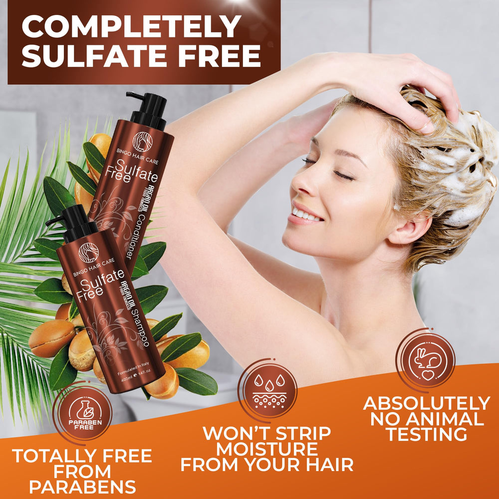 Brillance anti-frizz Bingo Hair Care argan marocain pour un look lisse