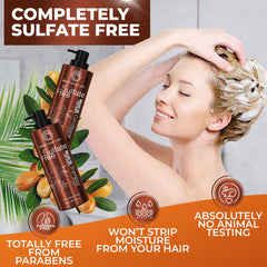 Brillance anti-frizz Bingo Hair Care argan marocain pour un look lisse