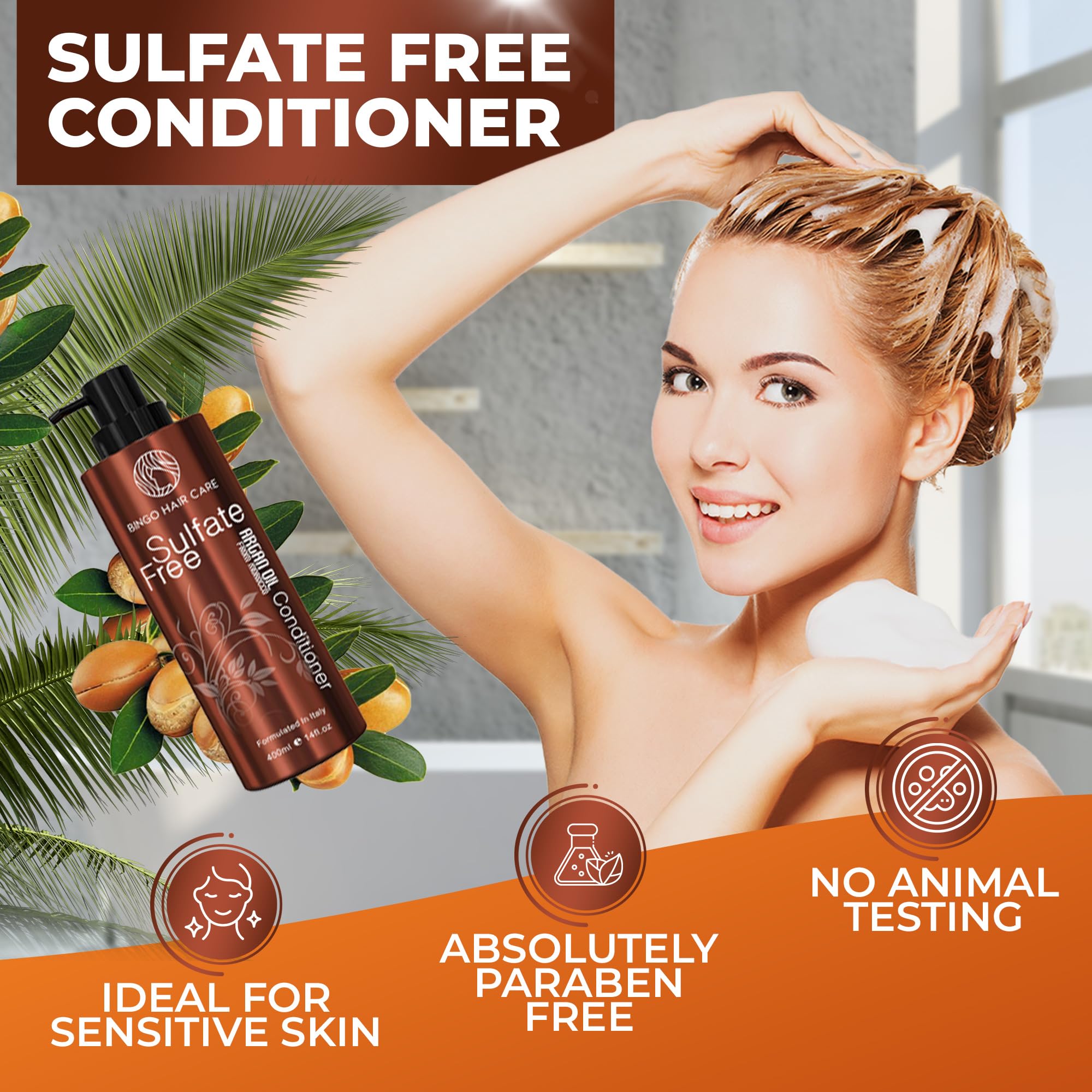 Bingo Hair Care Argan Marocain - protection chaleur et éclat durable.