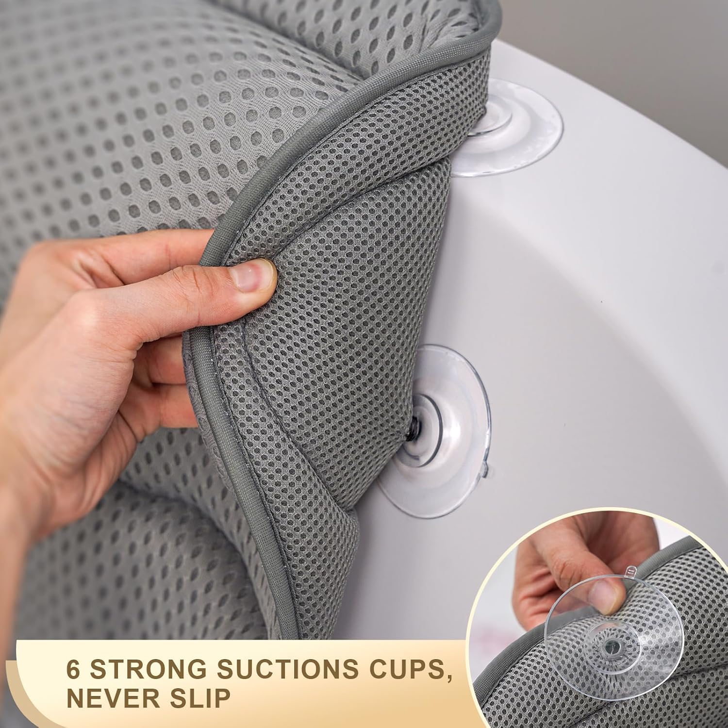 Coussin Binobella lavable en machine avec sac de lavage inclus.