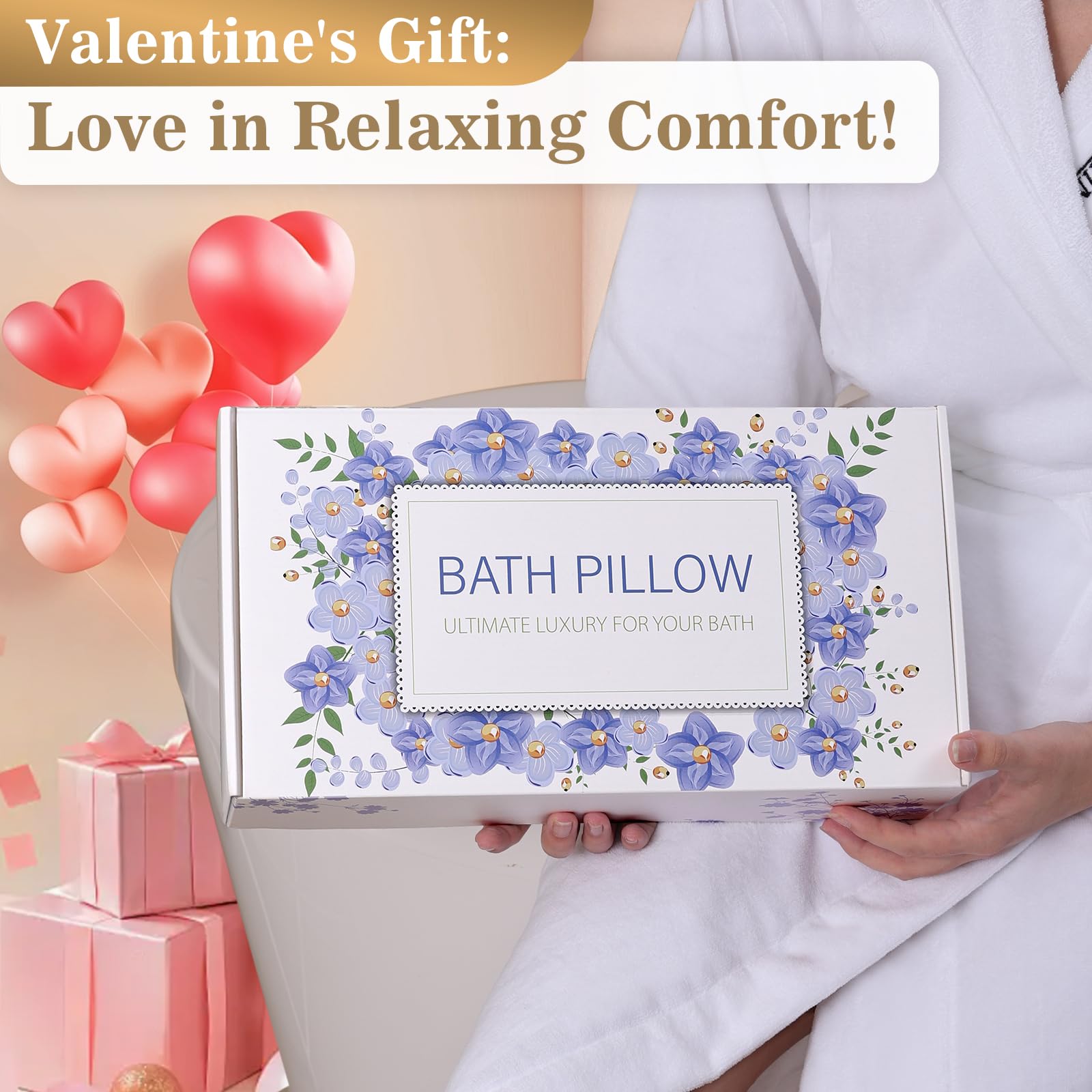 Binobella oreiller-bain cadeau luxueux prêt à offrir