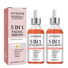 Bio-Colo 5 en 1 sérum visage, bouteille pompe, hydratation rapide