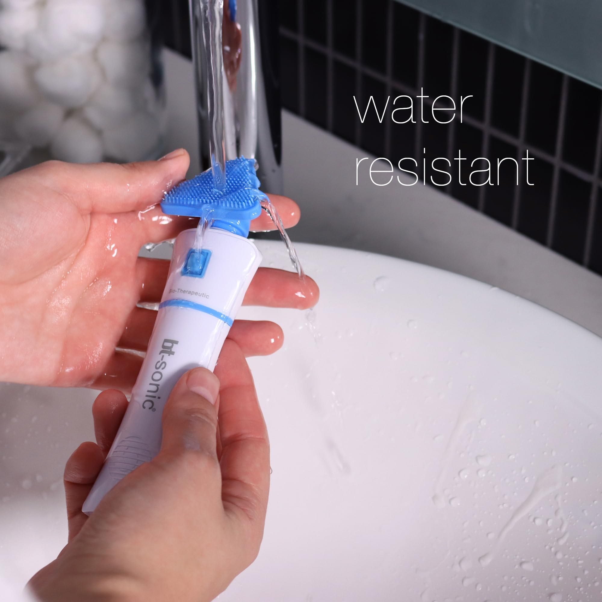 BT-Sonic sans-fil offrant une routine pratique sous la douche.