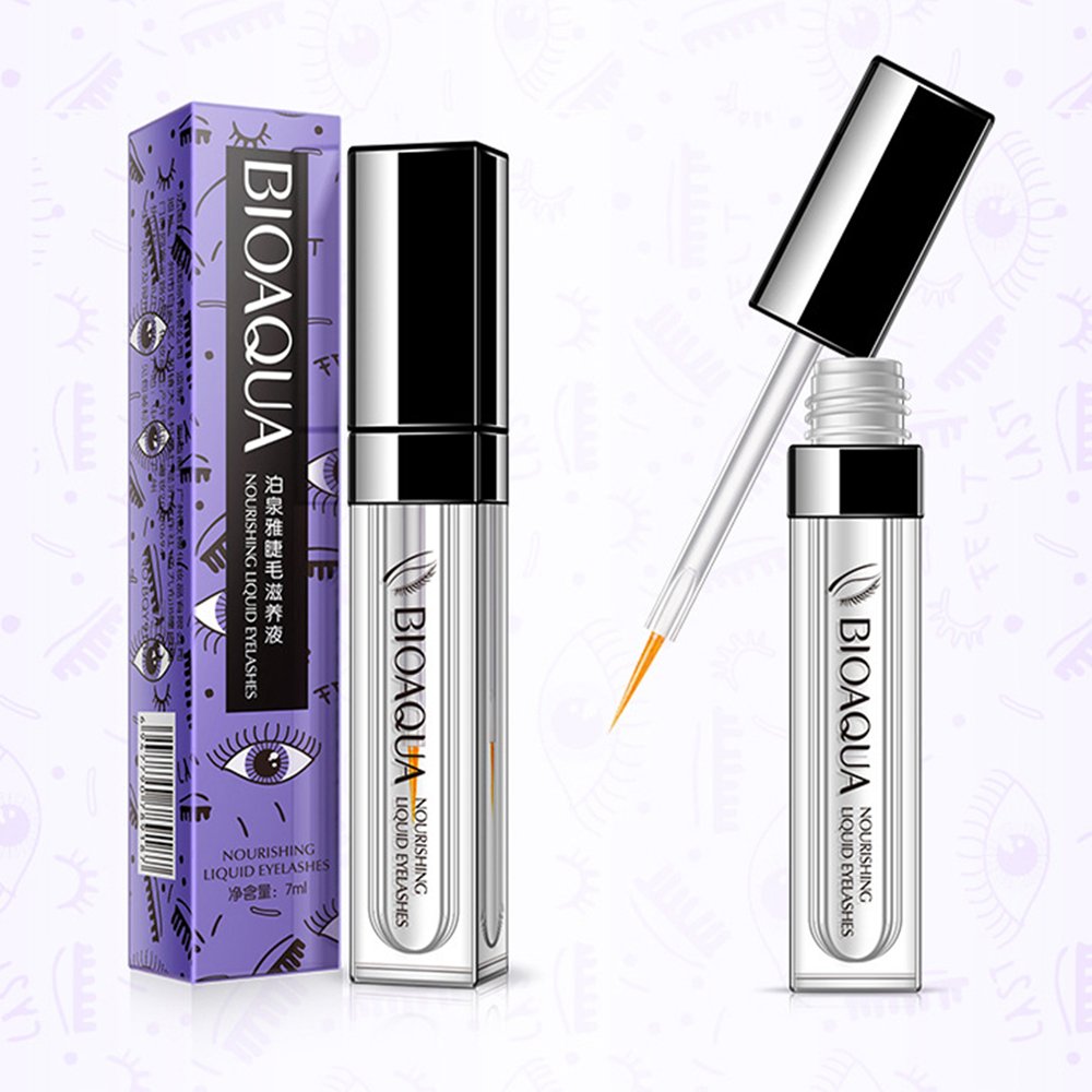 BIOAQUA Sérum hydratant naturel maintient l'hydratation des cils et sourcils.