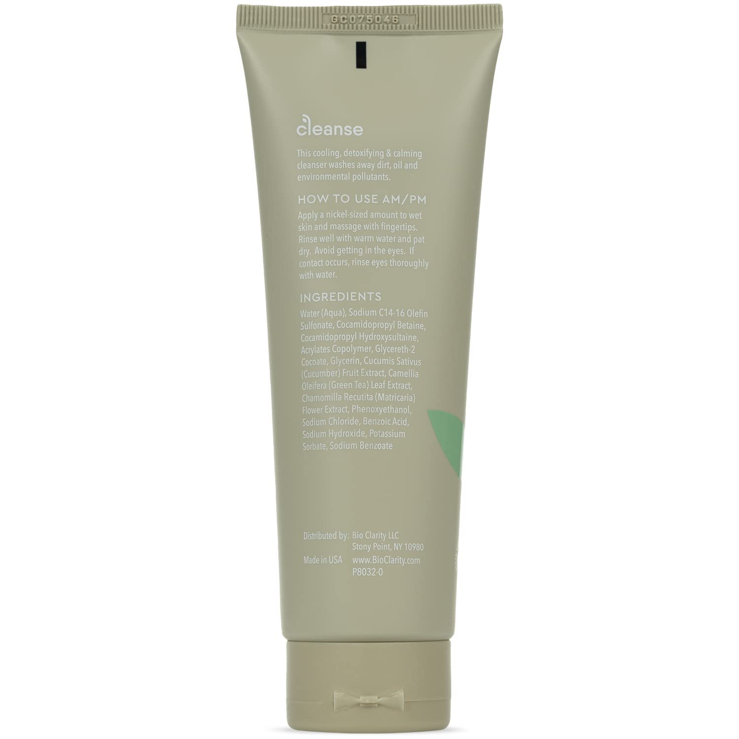 BioClarity lave visage mousse douce: mousse légère et non irritante pour la peau.