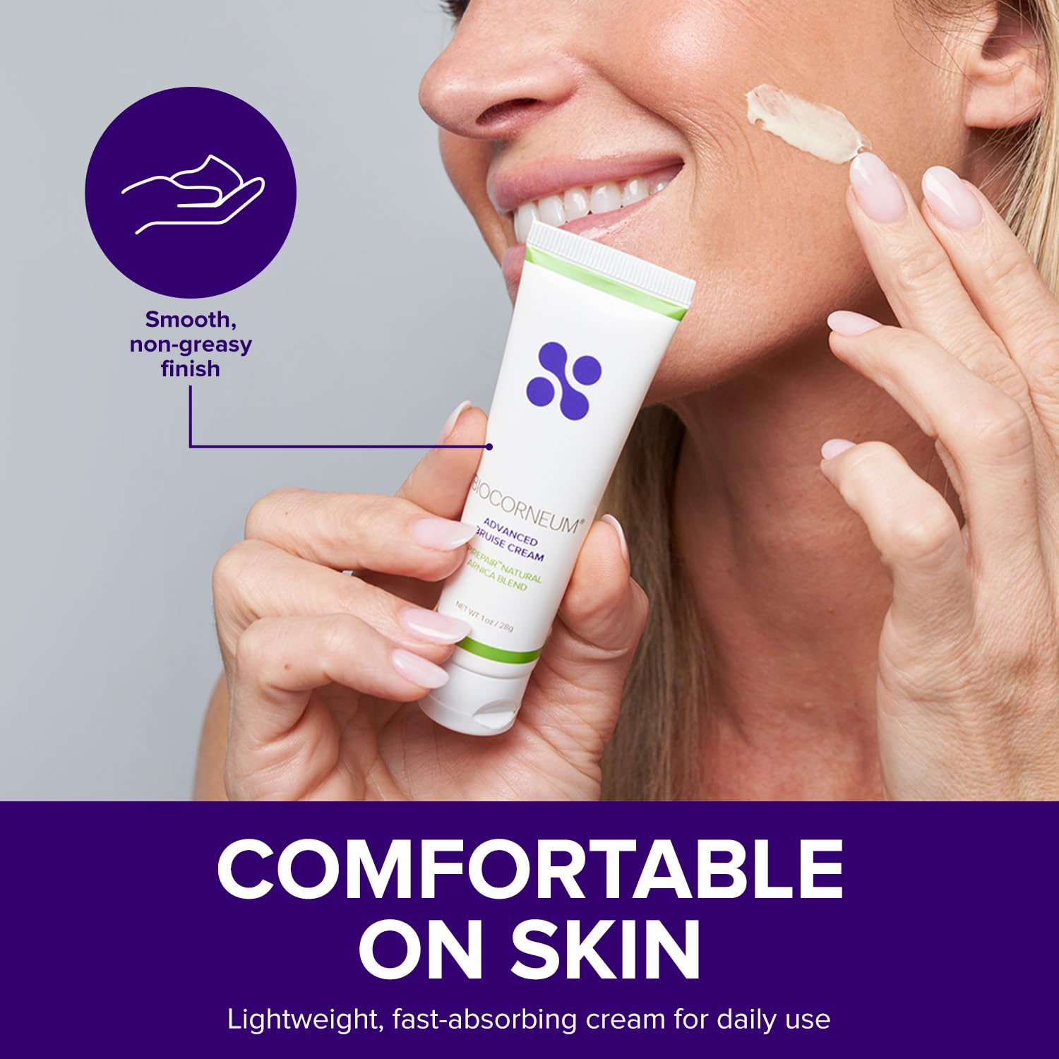 BIOCORNEUM Crème Absorption rapide — texture qui pénètre rapidement sans laisser de résidu.