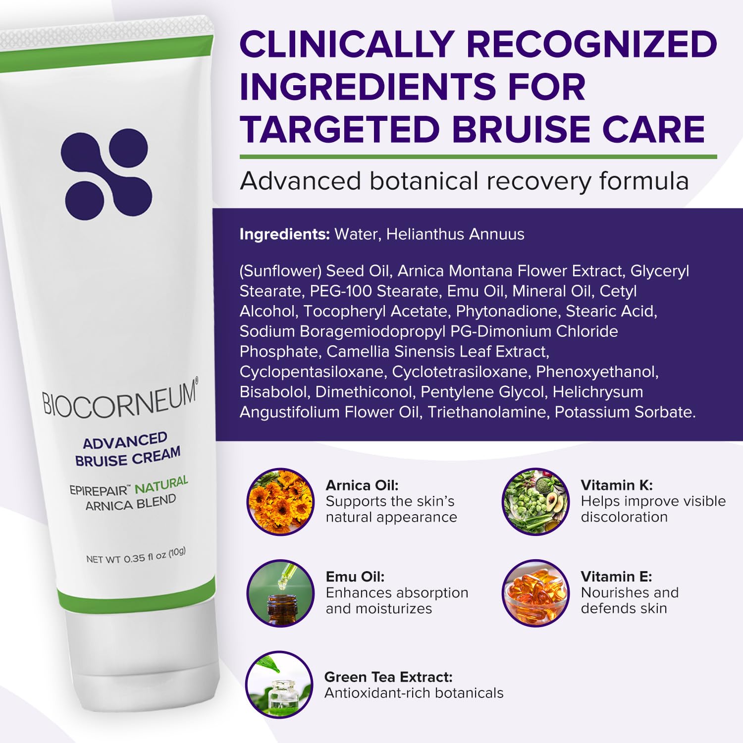 BIOCORNEUM Crème Extrait de thé vert — effet apaisant pour la peau après irritations.