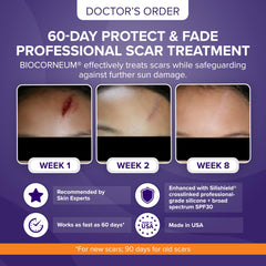 Flacon BIOCORNEUM de 50 g montrant une texture silicone légère.