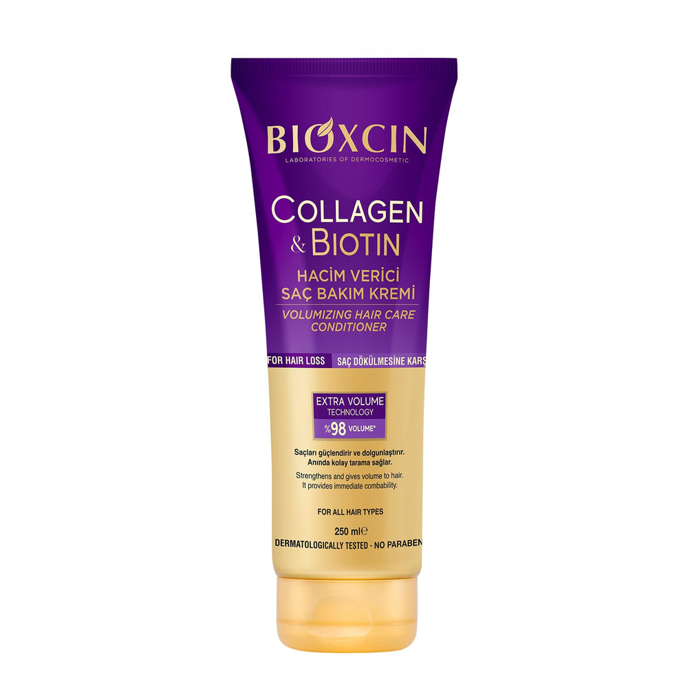 BIOXCIN Collagen Biotin – Crème volume boucles : cheveux plus volumineux et brillants.