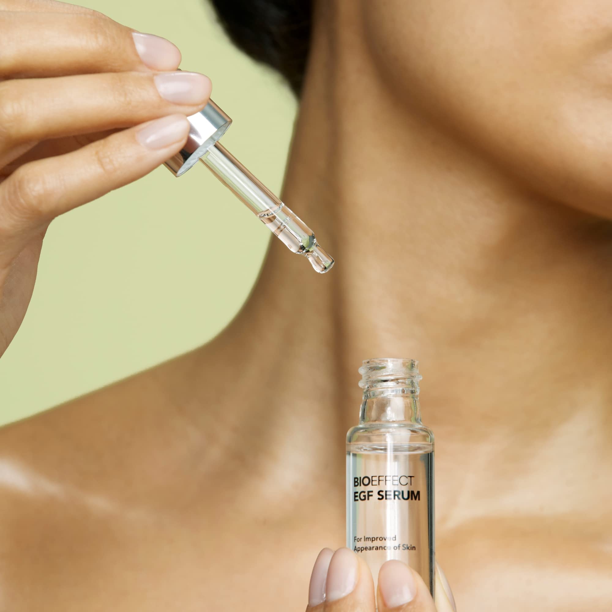 Avant et après l application du Bioeffect EGF Serum sur le visage