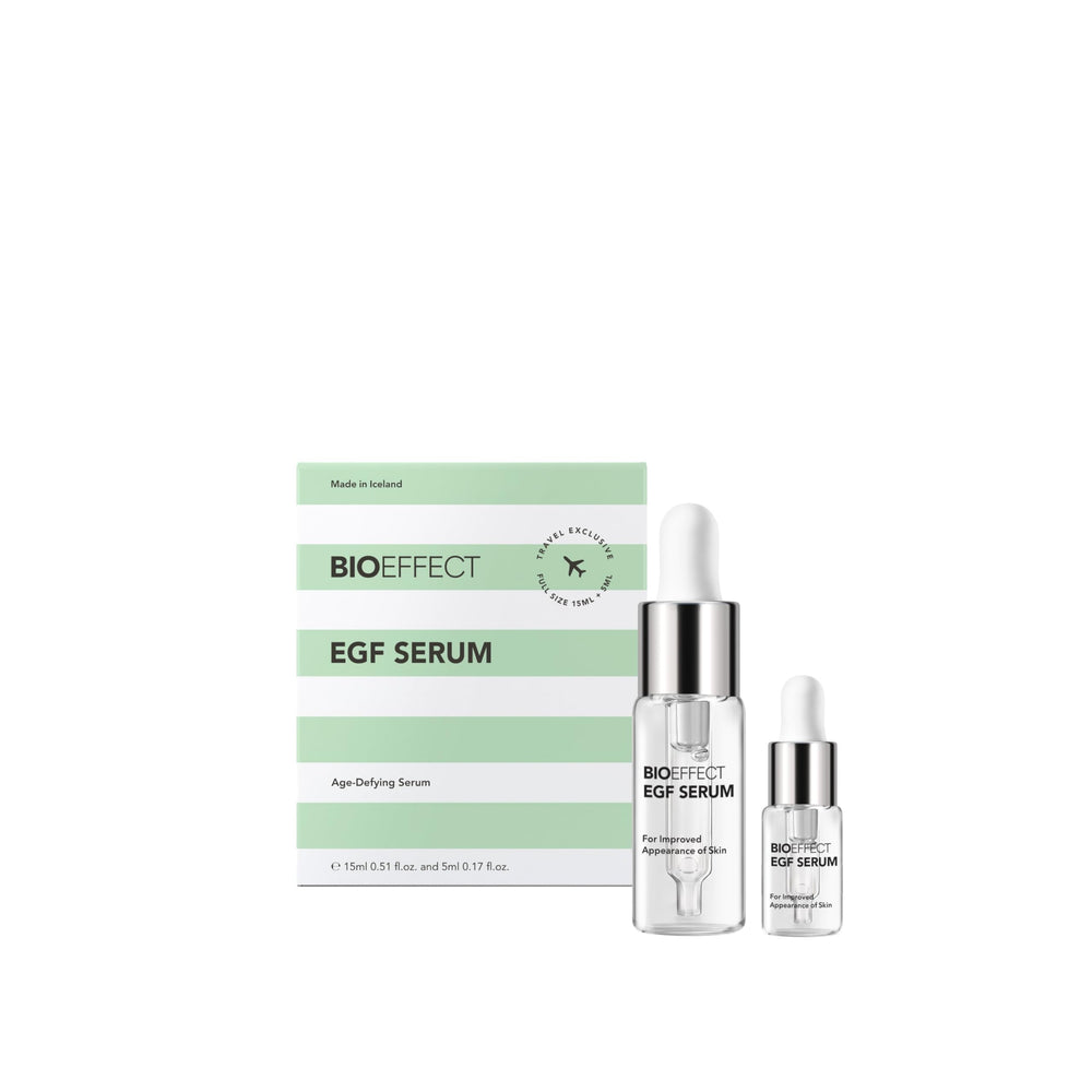 Bioeffect EGF Sérum – flacon pompe, application facile et rapide.