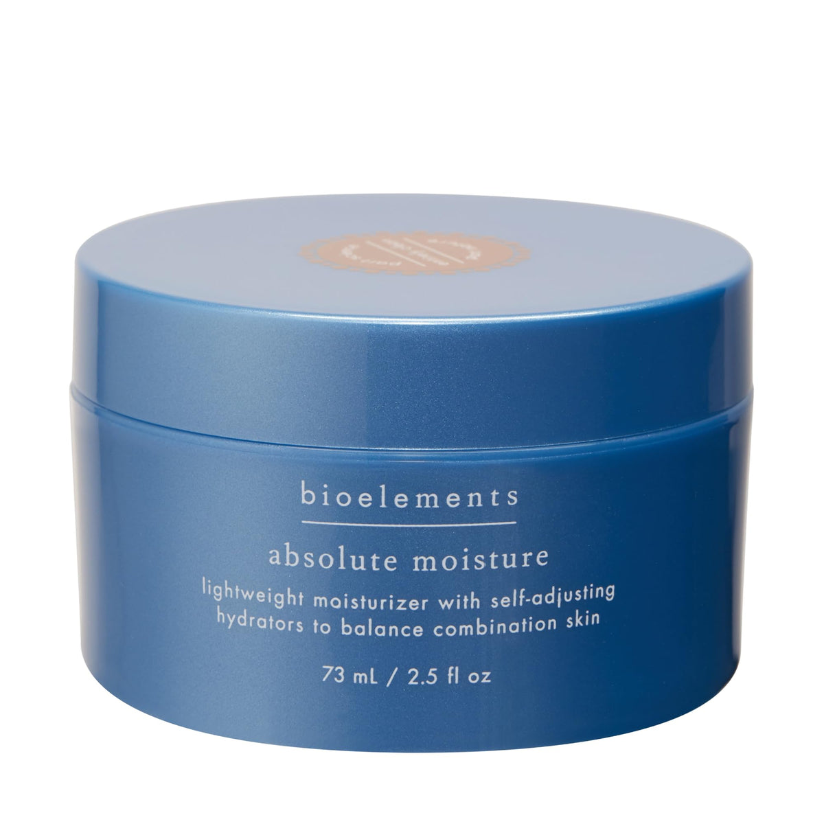 Bioelements Absolute Moisture – bouteille 75 ml, hydratation légère adaptée à la peau mixte.
