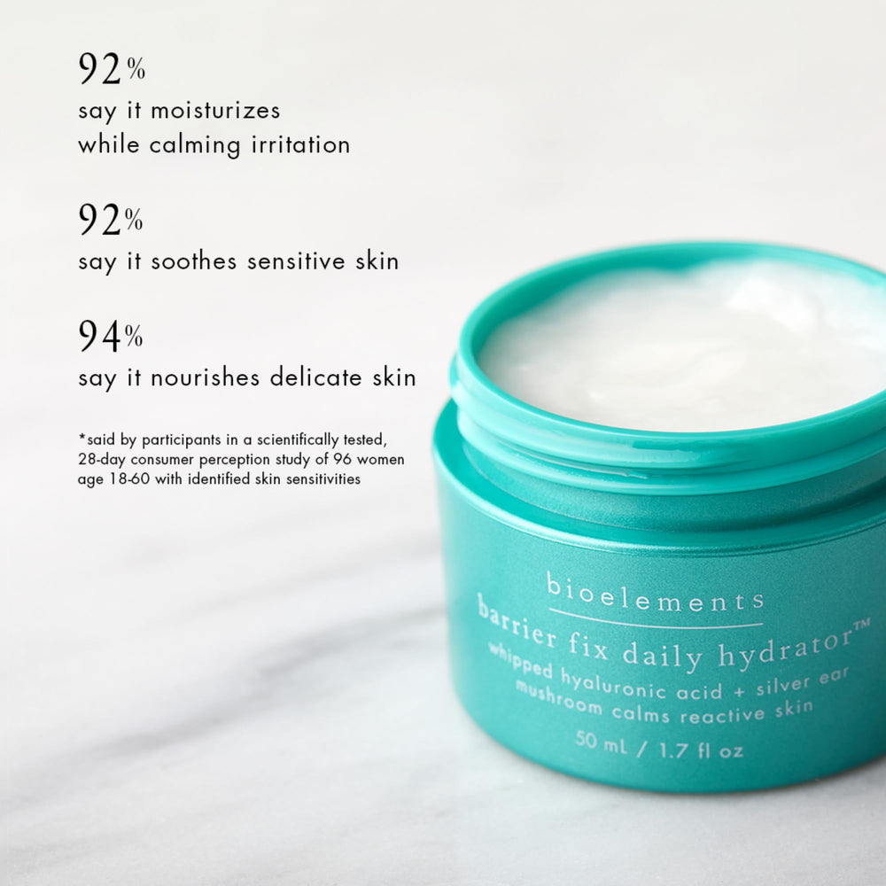 Bioelements Barrier Fix Texture Crème veloutée — sensation douce et réconfortante.