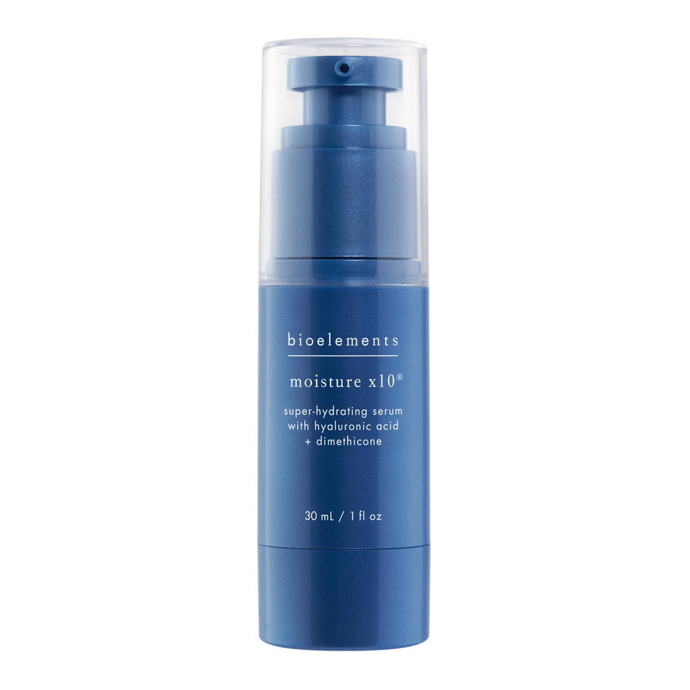 Bioelements Hydratation x10 flacon, hydratation rapide pour peau sèche.