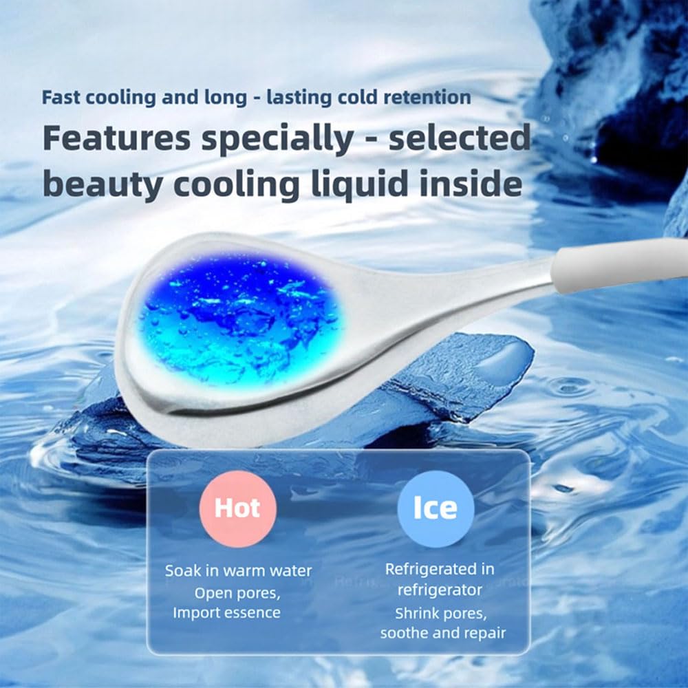 BIOESTHE baton cryo acier inox pour un massage facial rafraîchissant.