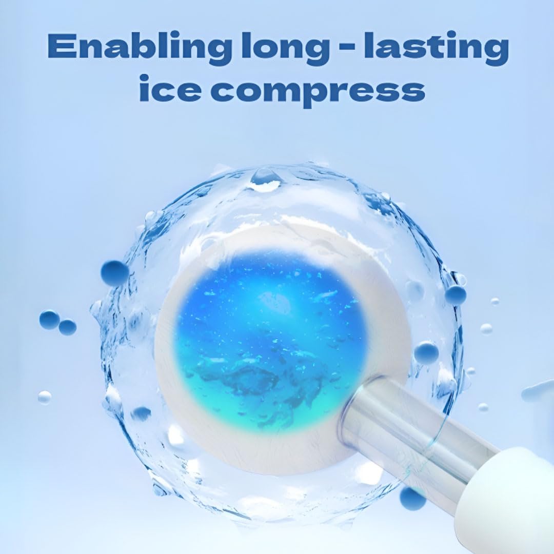 BIOESTHE globe de glace inoxydable – massage sûr et durable pour routine beauté quotidienne.