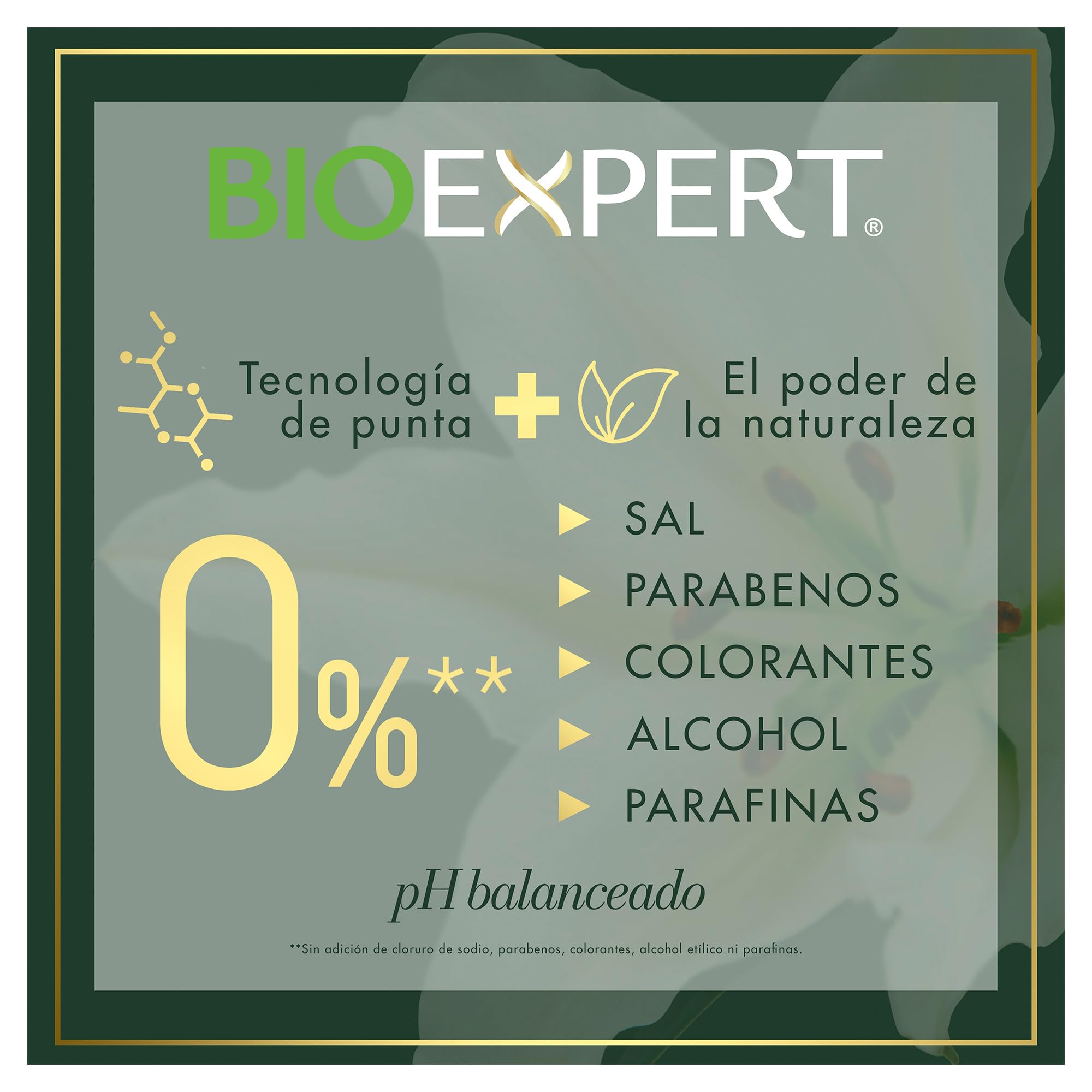Bioexpert Shampoing composition naturelle, parfum frais.