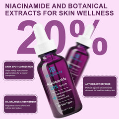 Texture légère et absorption rapide du Bioglossy Niacinamide 20%.