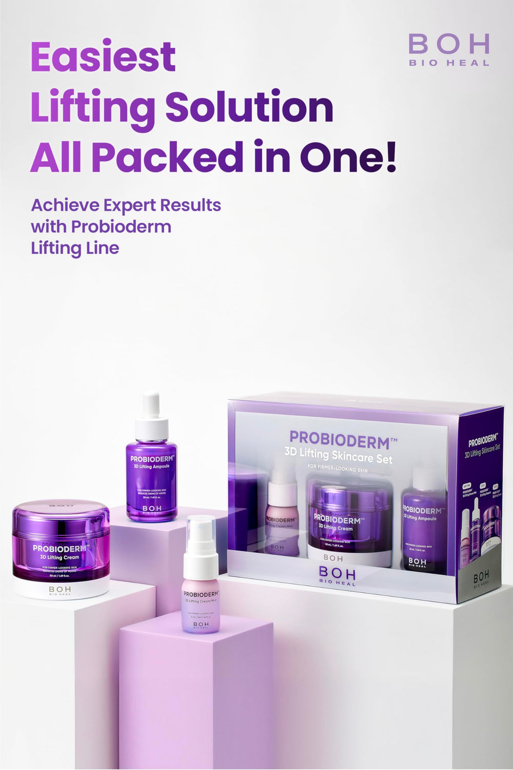 BIOHEAL BOH Probioderm 3D Lifting brume visage: fraîcheur instantanée et éclat