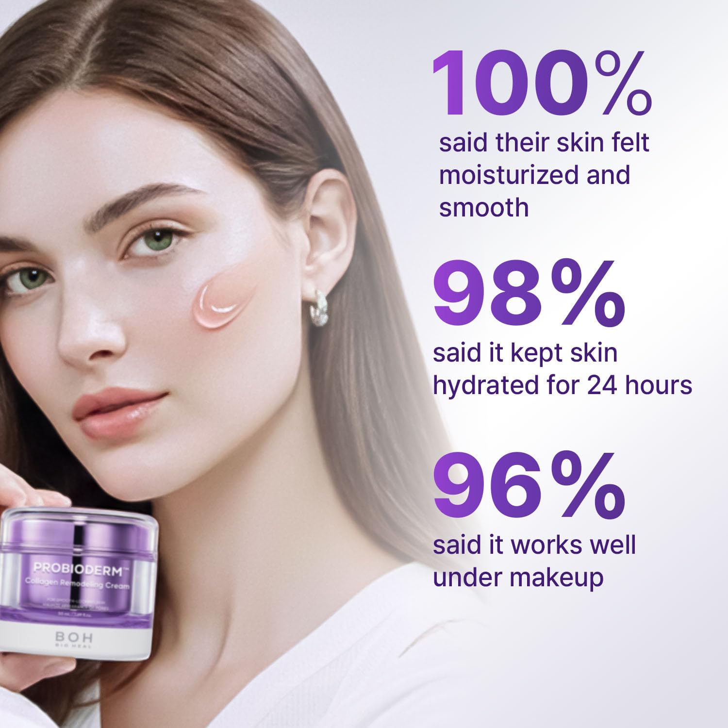 BIOHEAL BOH Probioderm Crème efficacité-peptides, soutien à la structure cutanée.