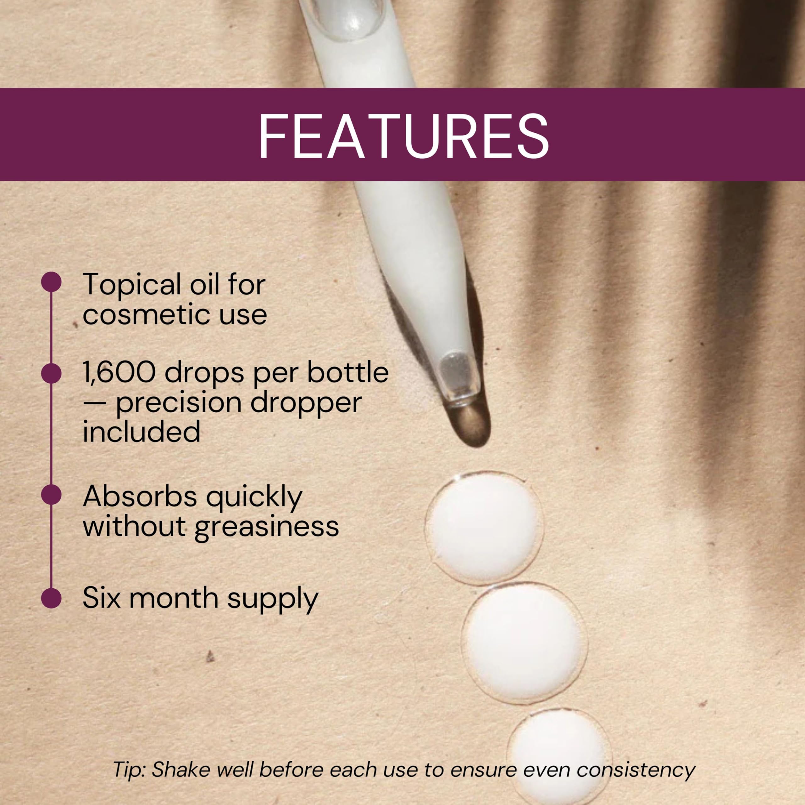 Biolabs Pro Estri Oil — base vitamine E nourrissante lors de l’application.