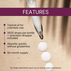 Biolabs Pro Estri Oil — base vitamine E nourrissante lors de l’application.