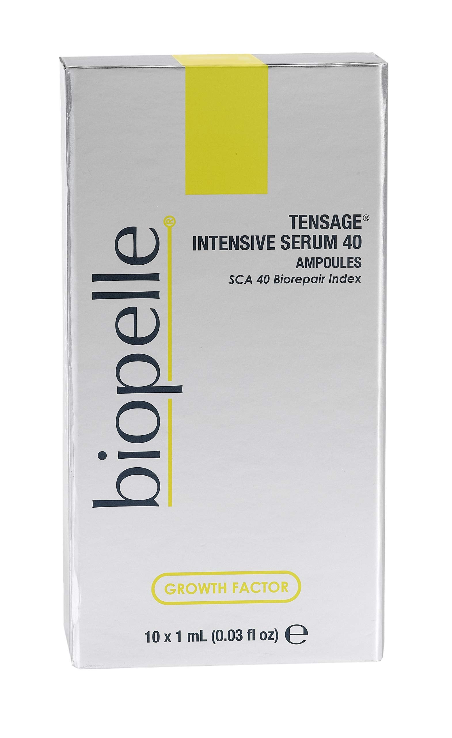 Biopelle Tensage Sérum 40 boite 10 ampoules pour soin intensif.