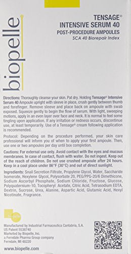 Biopelle Tensage Sérum 40 texture non grasse pour peau lumineuse.