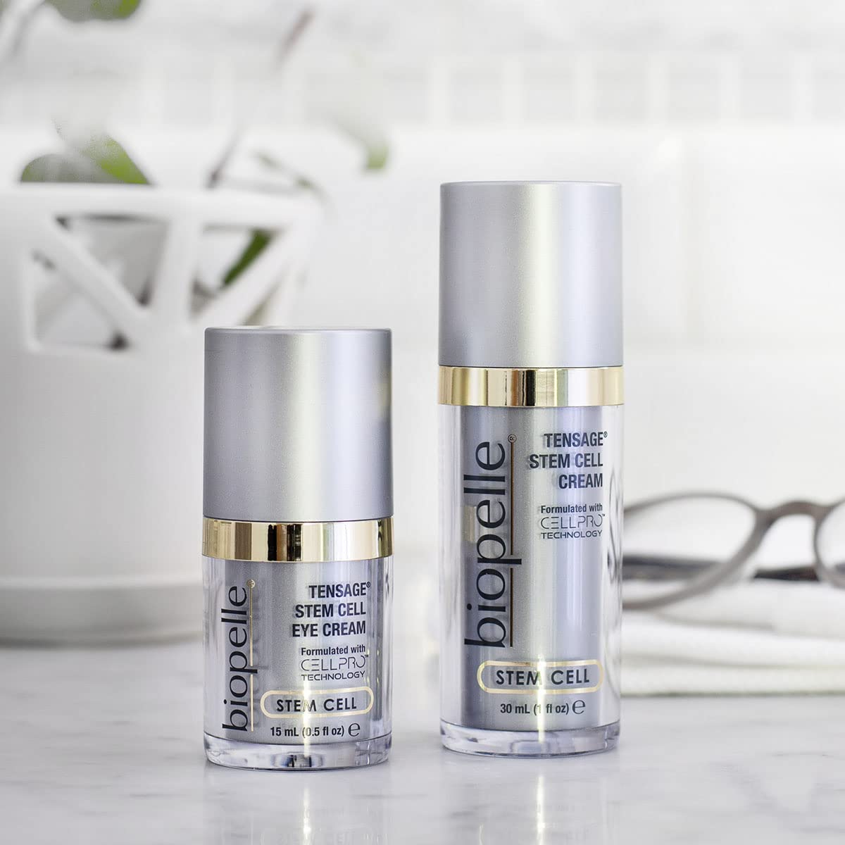 Biopelle Tensage Stem Cell Crème Contour des Yeux – technologie CellPro soutient la vitalité cutanée