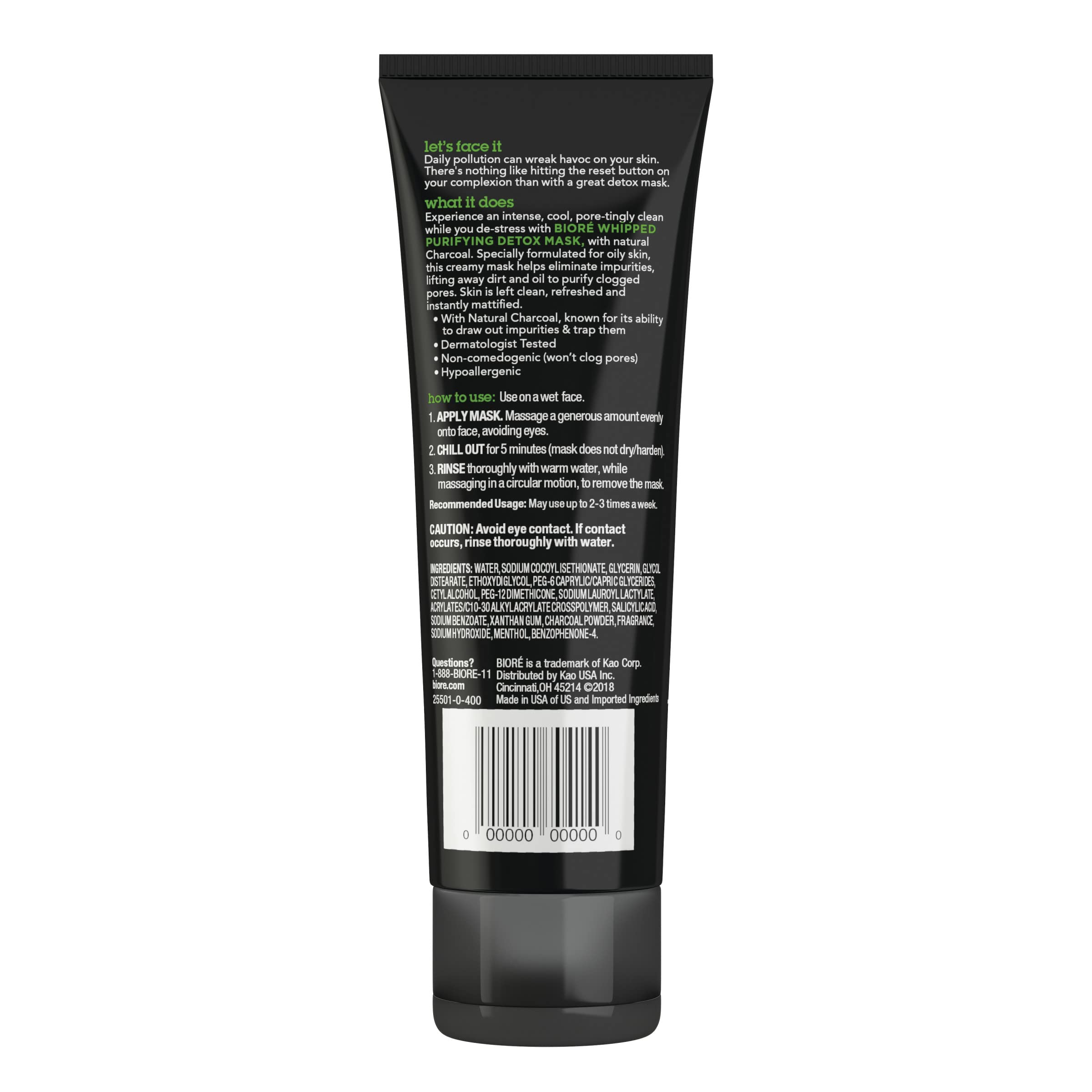 Après rinçage, pores resserrés et teint frais avec Bioré.