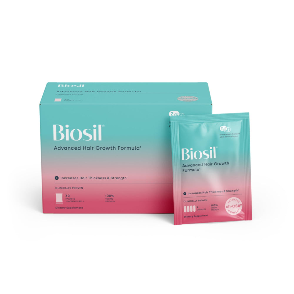 Biosil: Bouteille avancée pour cheveux, support potentiel à la pousse et à la vitalité.