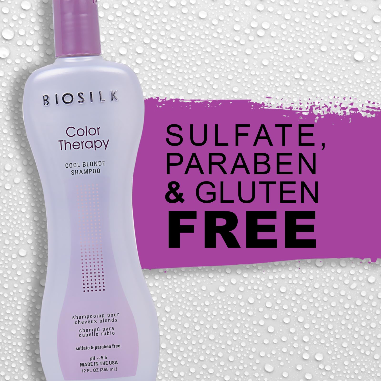 Soin de couleur BioSilk Color Therapy Cool Blonde protège et prolonge la vitalité des blondes