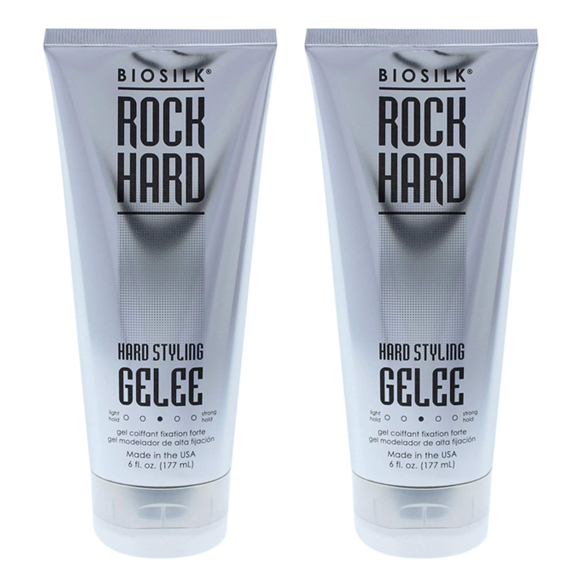 BioSilk Gel coiffant ferme, unisexe, offrant une tenue durable.