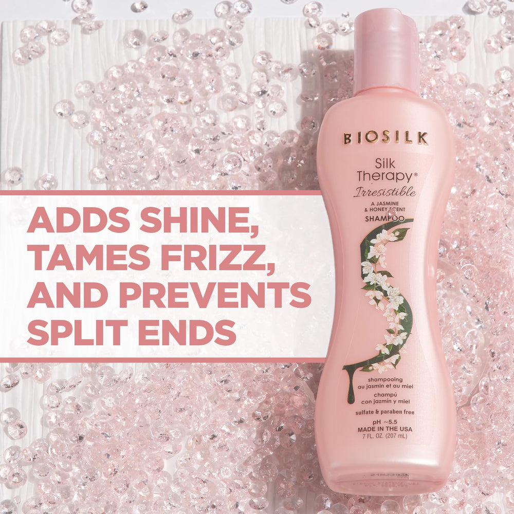 Protéines de soie BioSilk, action conditionnante sur les cheveux.