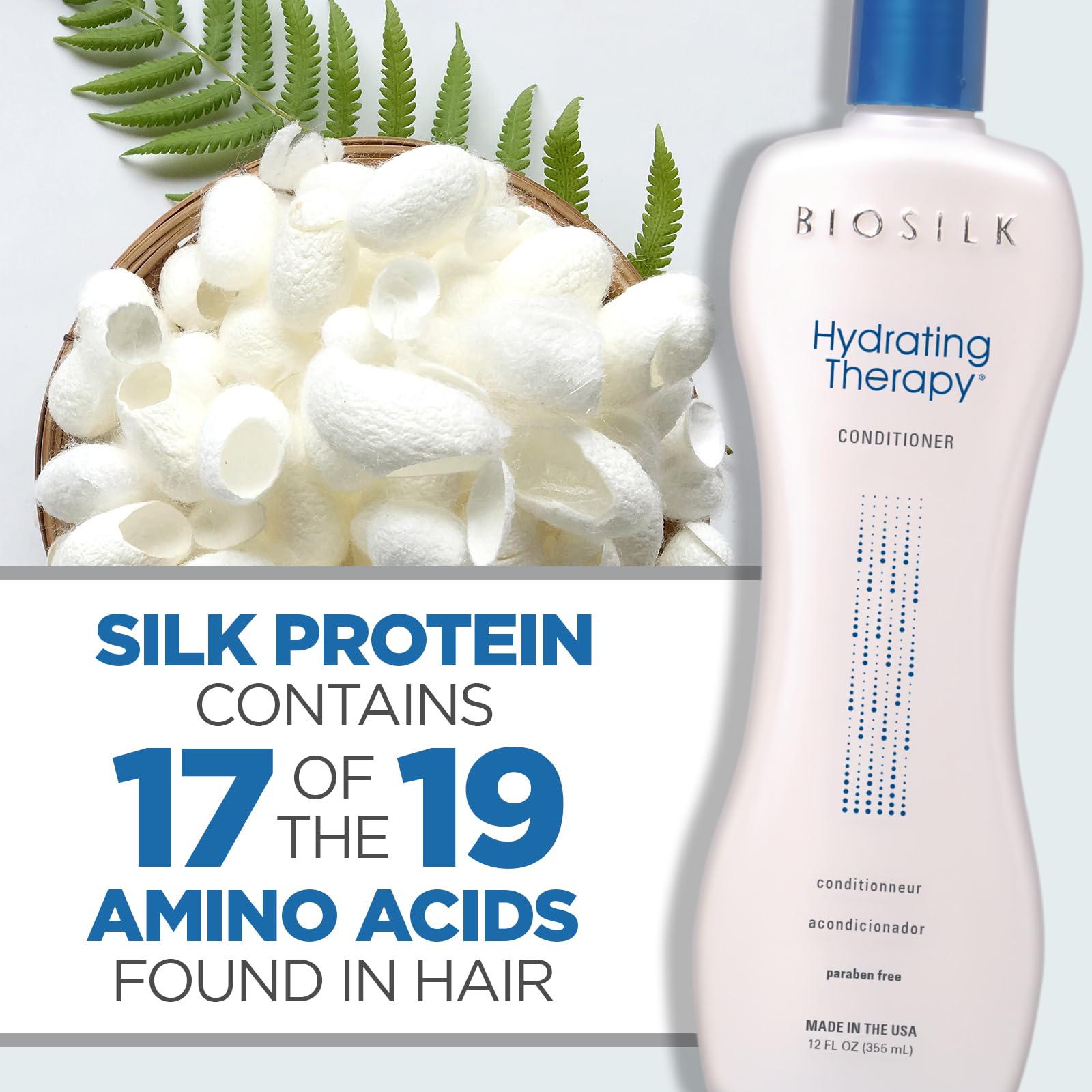 Quinoa retenant l’hydratation pour des mèches élastiques avec BioSilk.