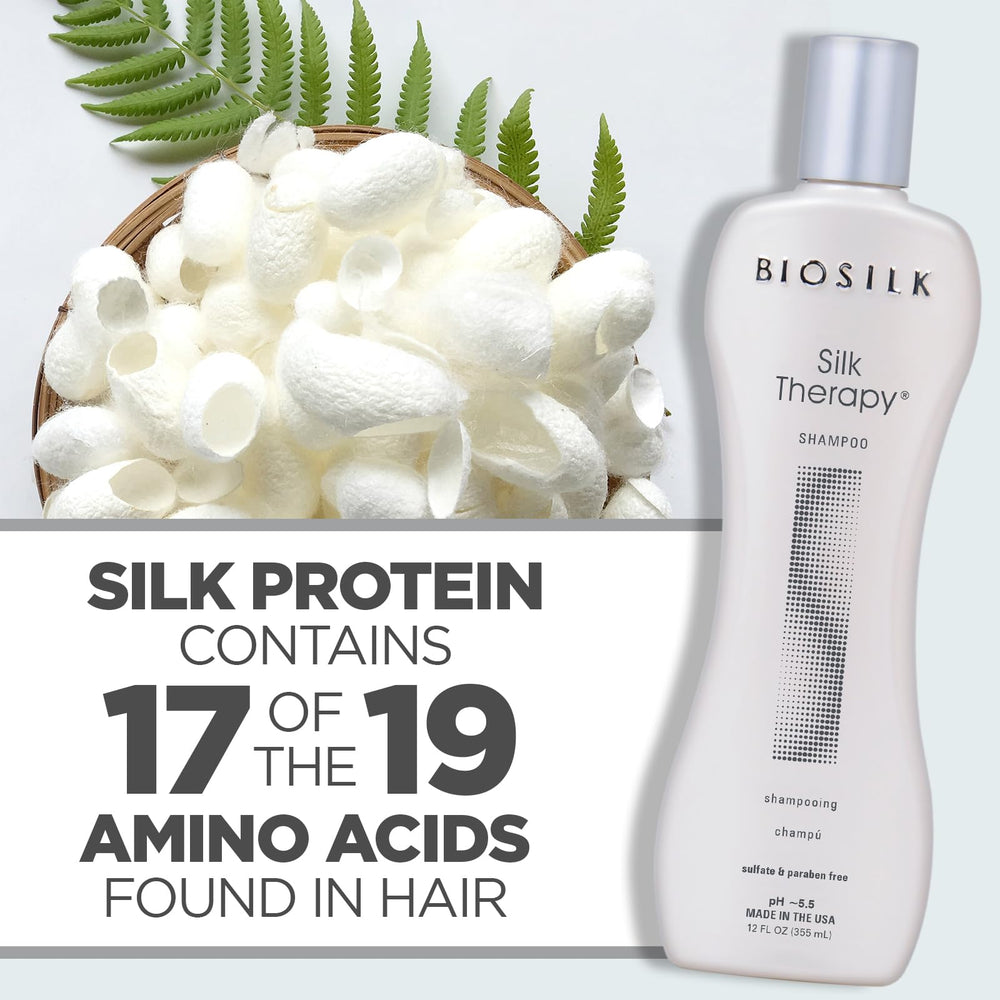 BioSilk Shampoing Thérapie Soie — emballage éco-responsable et formulation cruelty-free
