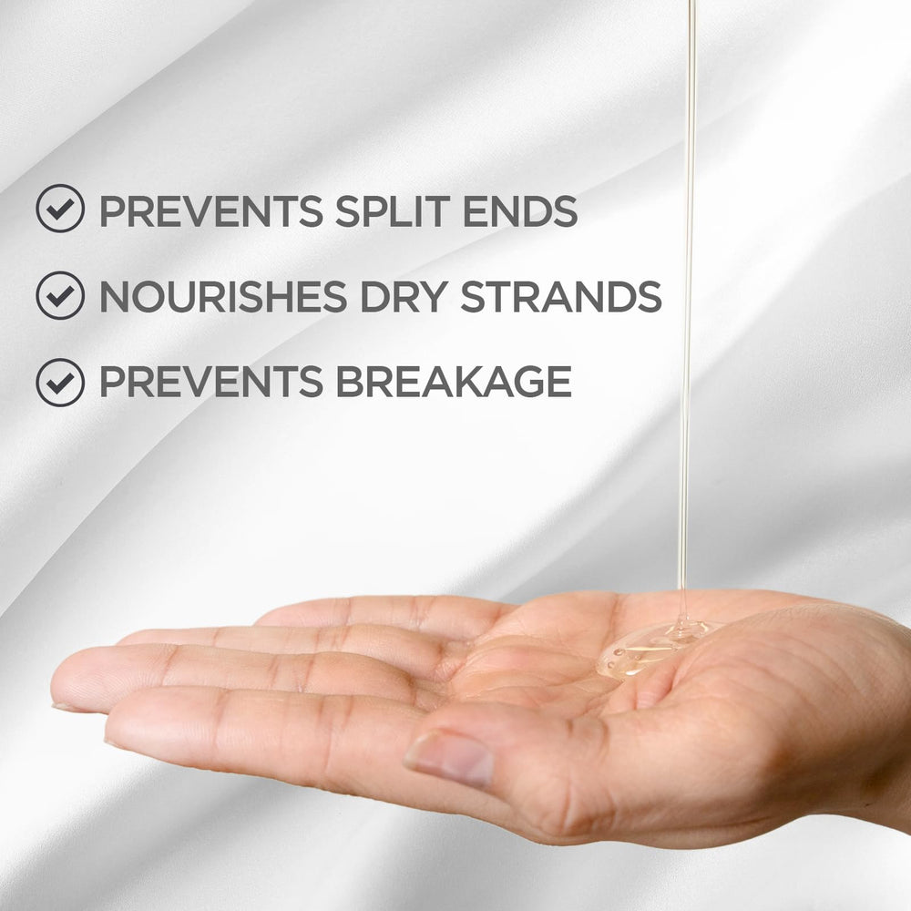 BioSilk Silk Therapy Lite — cheveux fins avant-après révélant satin naturel.