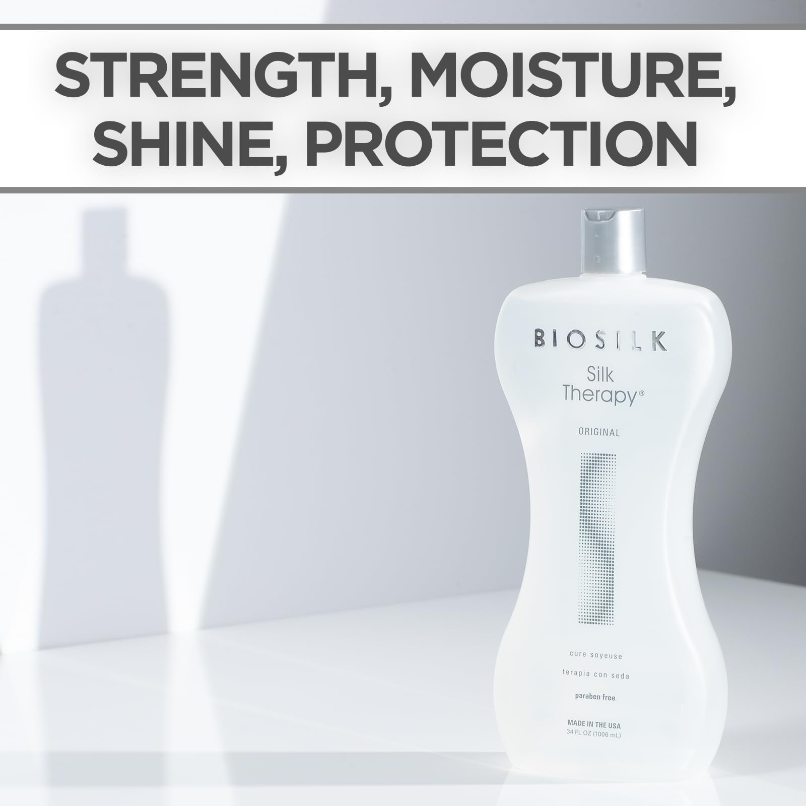 BioSilk Silk Therapy Original – application sur cheveux secs, résultat rapide et brillance naturelle.