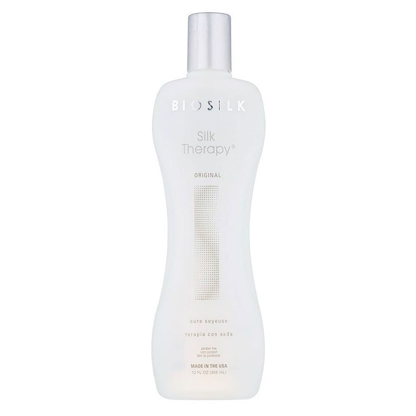 BioSilk Silk Therapy Serum, bouteille de sérum, pour une brillance et douceur potentielles.