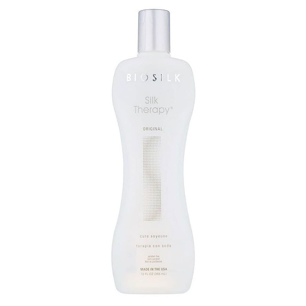 BioSilk Silk Therapy Serum, bouteille de sérum, pour une brillance et douceur potentielles.