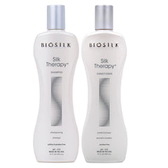 BioSilk Silk Therapy Shampoing: bouteille élégante, nettoyage en douceur et brillance naturelle.
