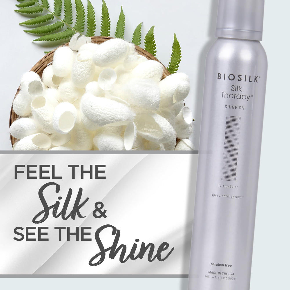 BioSilk Silk Therapy Shine On, apport-brillance rapide après chaque utilisation.