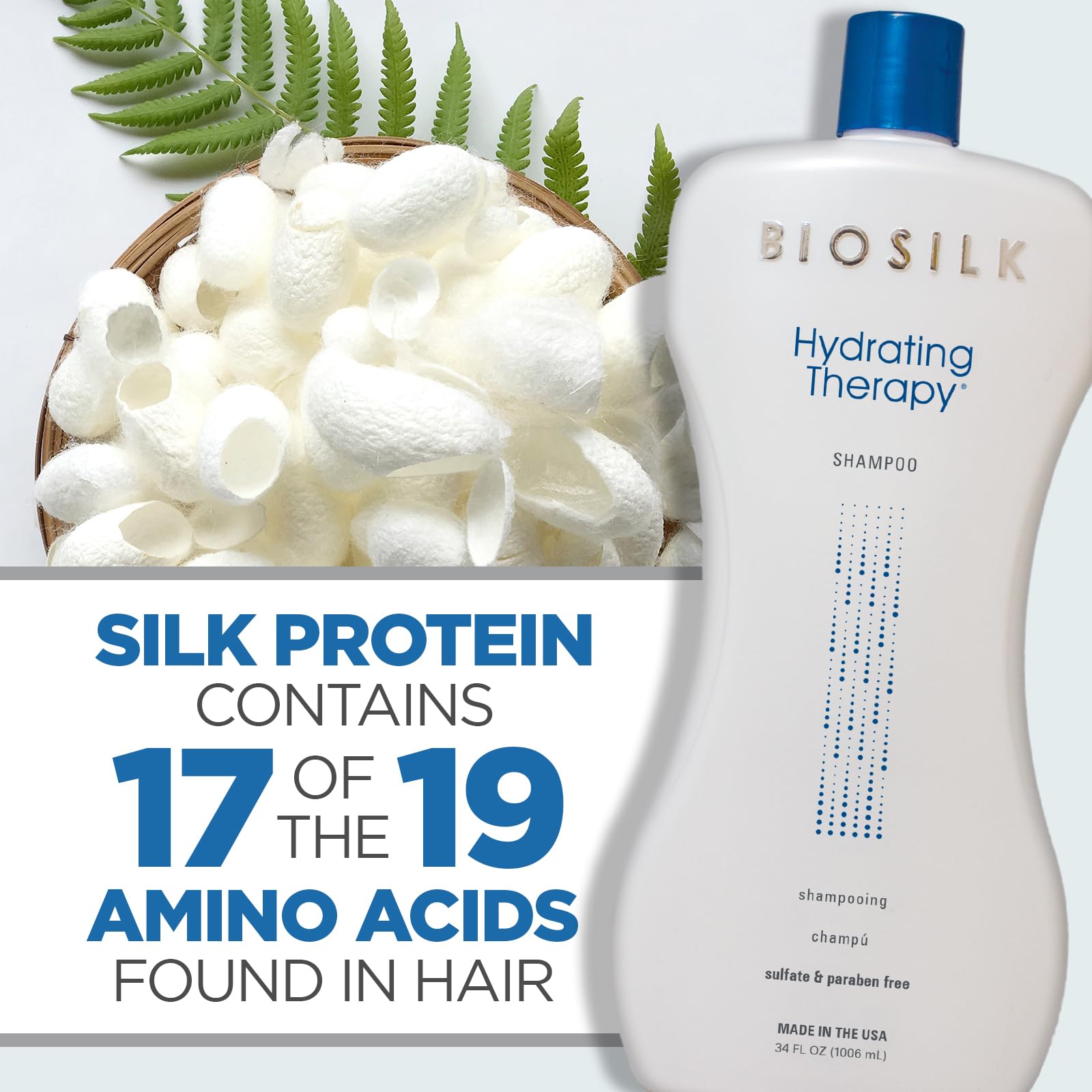 BioSilk Soie lissante améliore la douceur et la brillance.