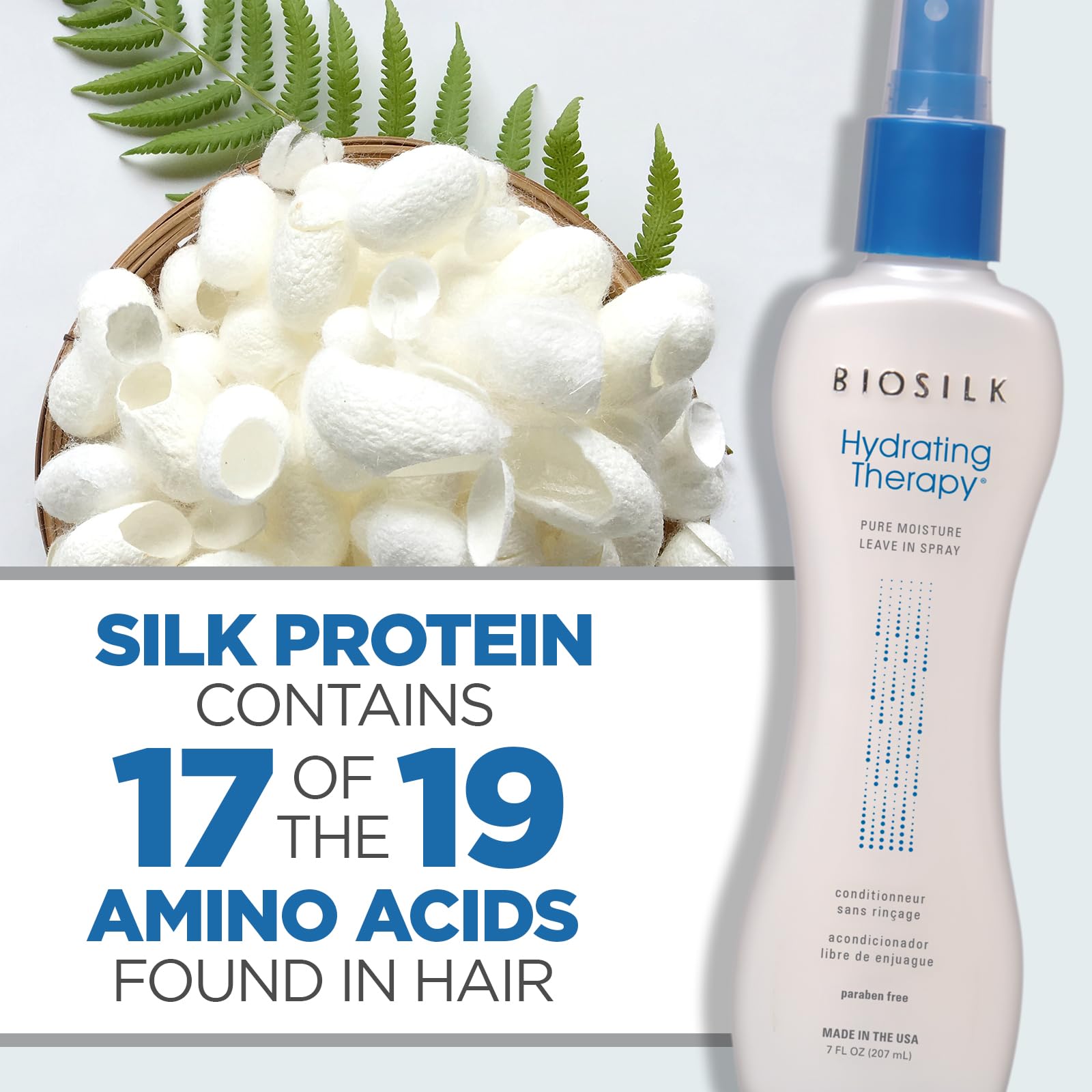 BioSilk styling-rapide: facilite le coiffage et maintient la forme.