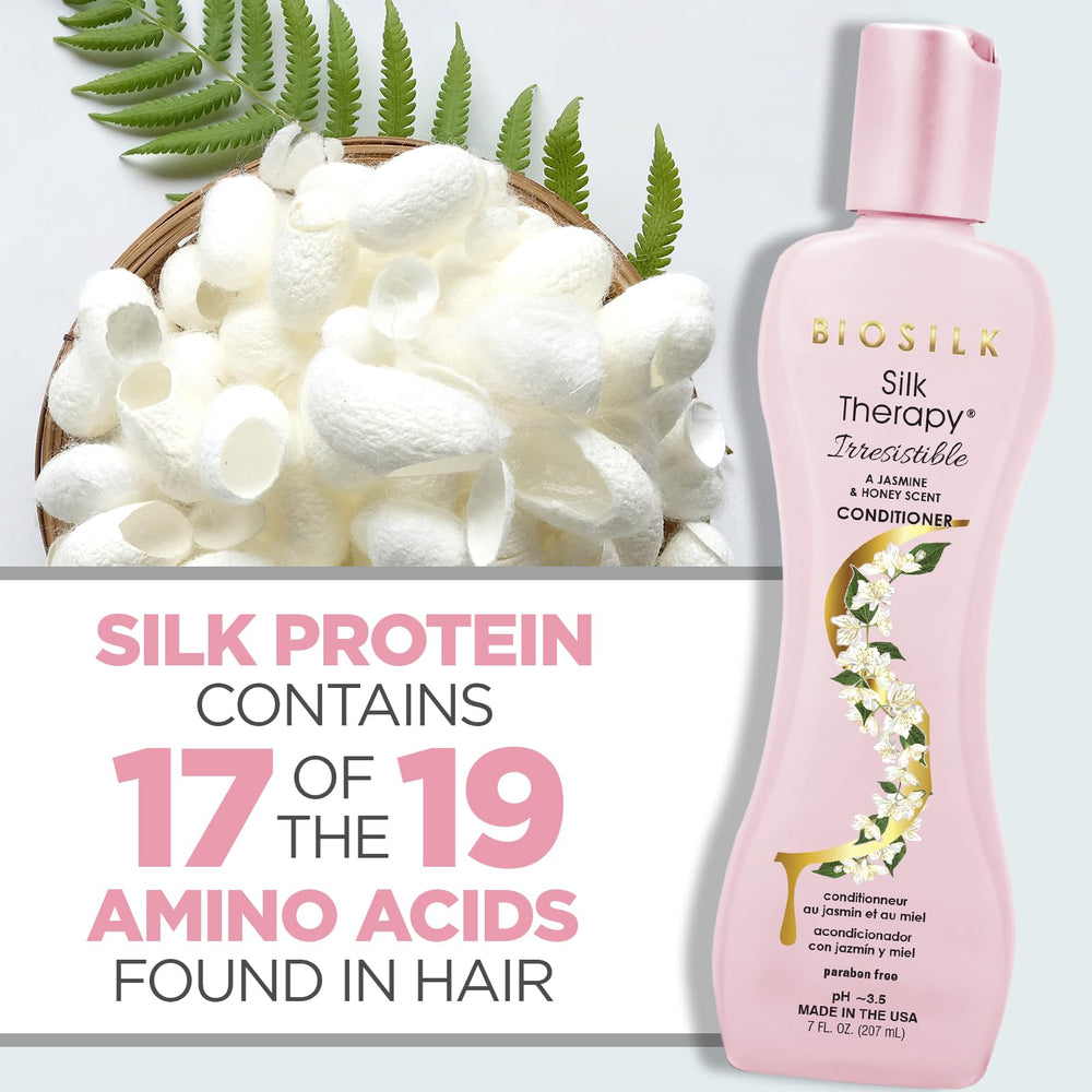 BioSilk Texture crémeuse, démêlage facilité et cheveux soyeux.