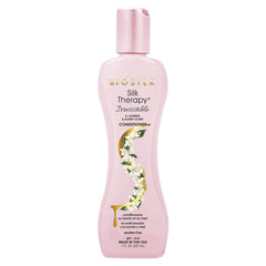 BioSilk Thérapie Soie Jasmin Miel, conditionneur en bouteille pour hydratation efficace.