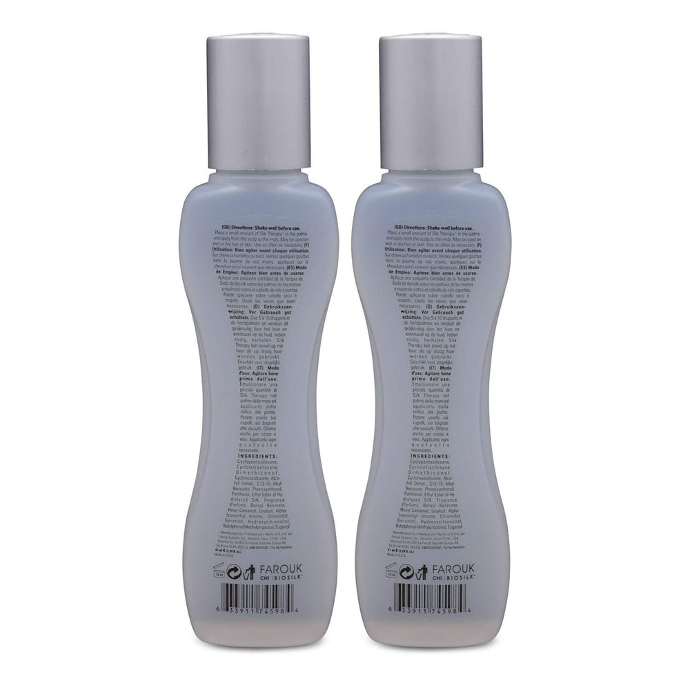 BioSilk – mise en œuvre du soin sur les cheveux, brillance et douceur après application.