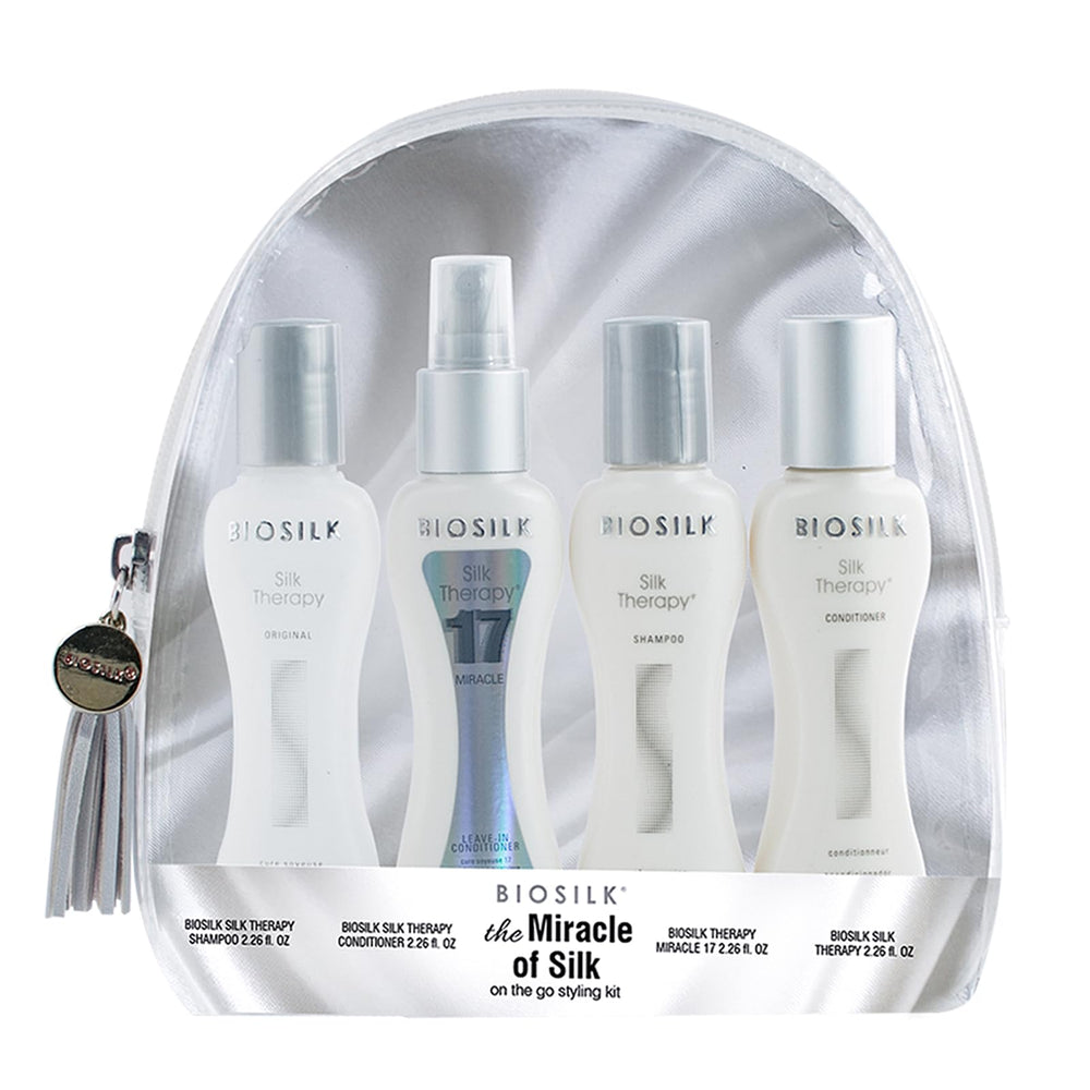 BioSilk Silk Therapy Original, flacon, brillance et douceur pour cheveux.