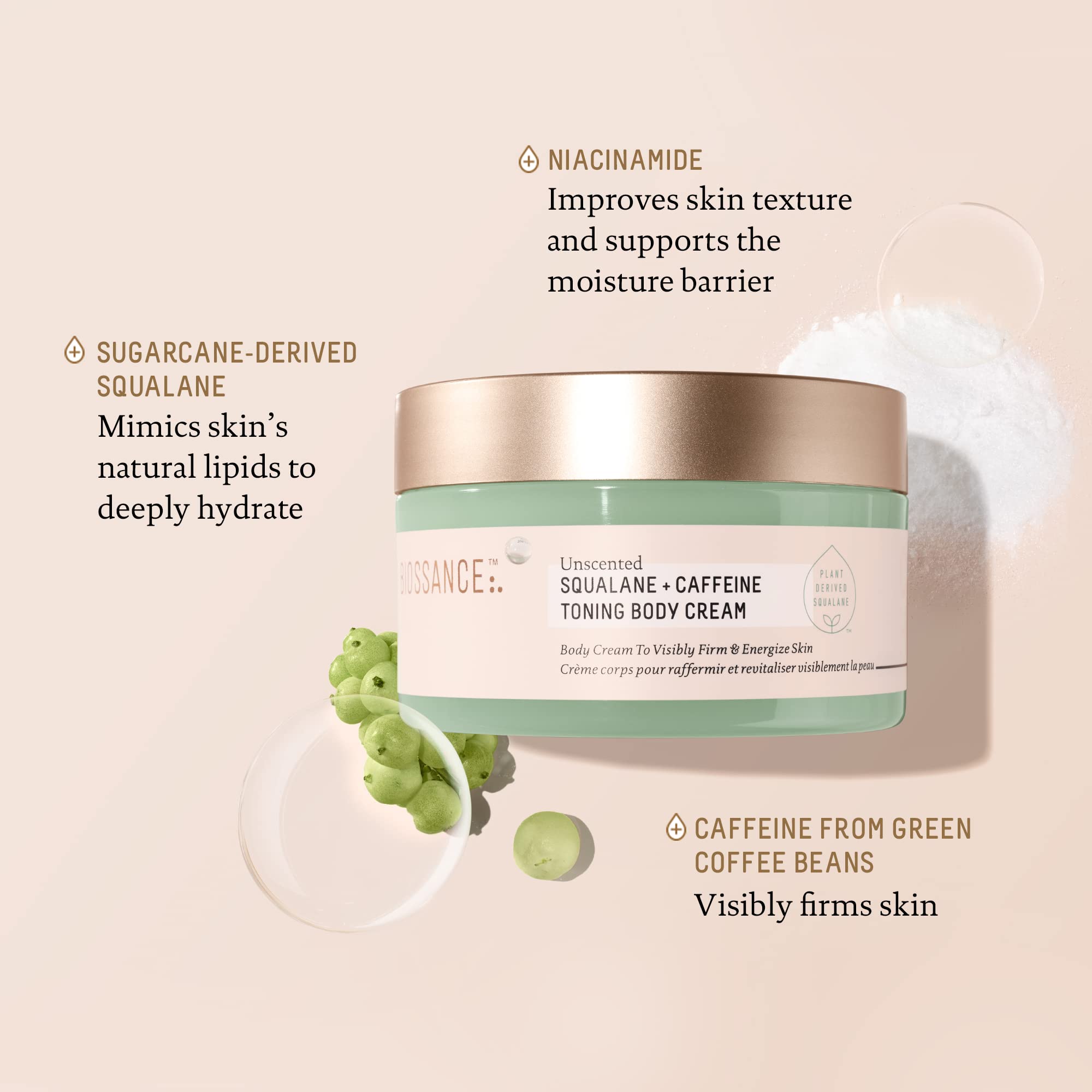 BIOSSANCE Texture légère et absorption rapide pour une peau hydratée sans lourdeur.